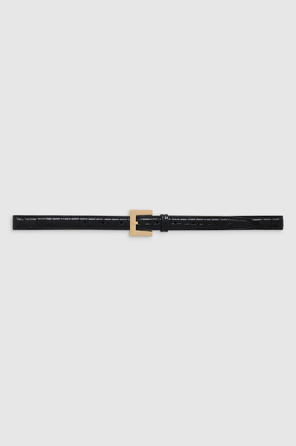 Anine Bing Nicola Belt Black Embossed | Shop Eleanor