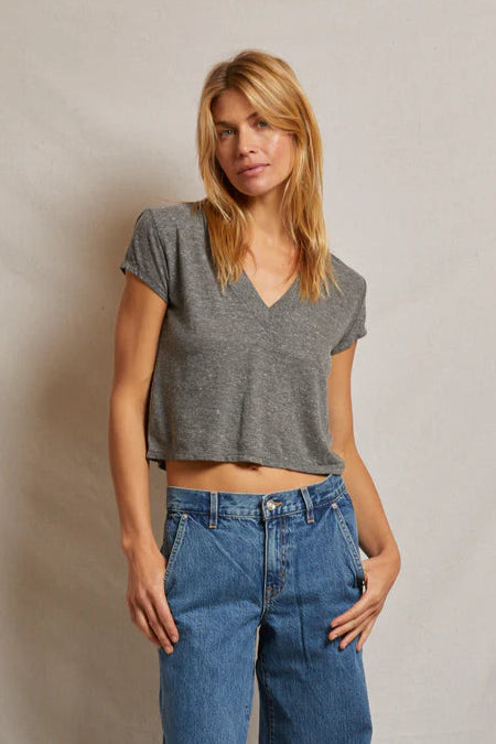 perfect white tee Alanis Tee in Grey | Shop Eleanor - Women's Designer