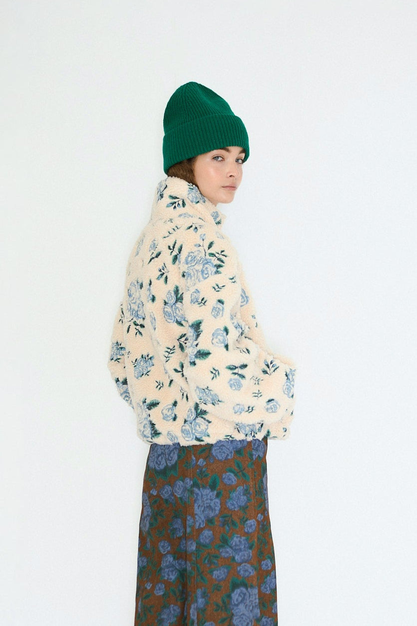 Tiny Big Sister Roses Sherpa Jacket | Shop Eleanor - Women's Apparel