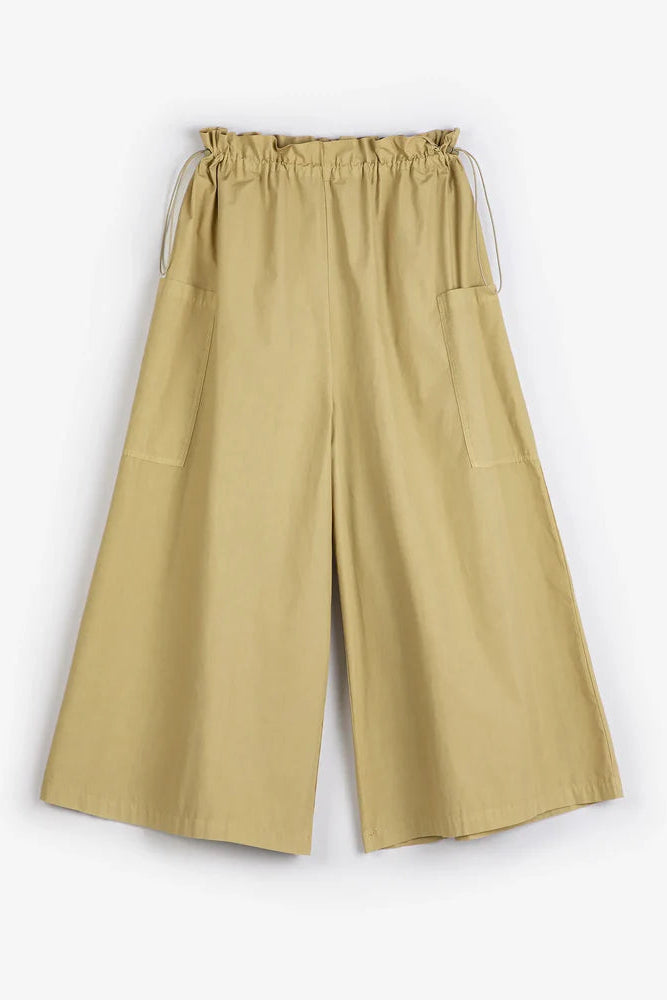 Bobo Choses Paper Culotte Flared Khaki | Shop Eleanor - Women's Luxury Apparel Boutique on Louisville, CO