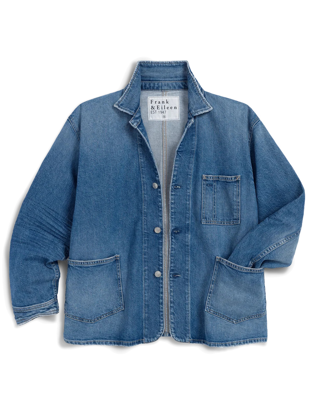 Frank & Eileen Bantry Denim Barn Jacket in 1978 | Shop Eleanor