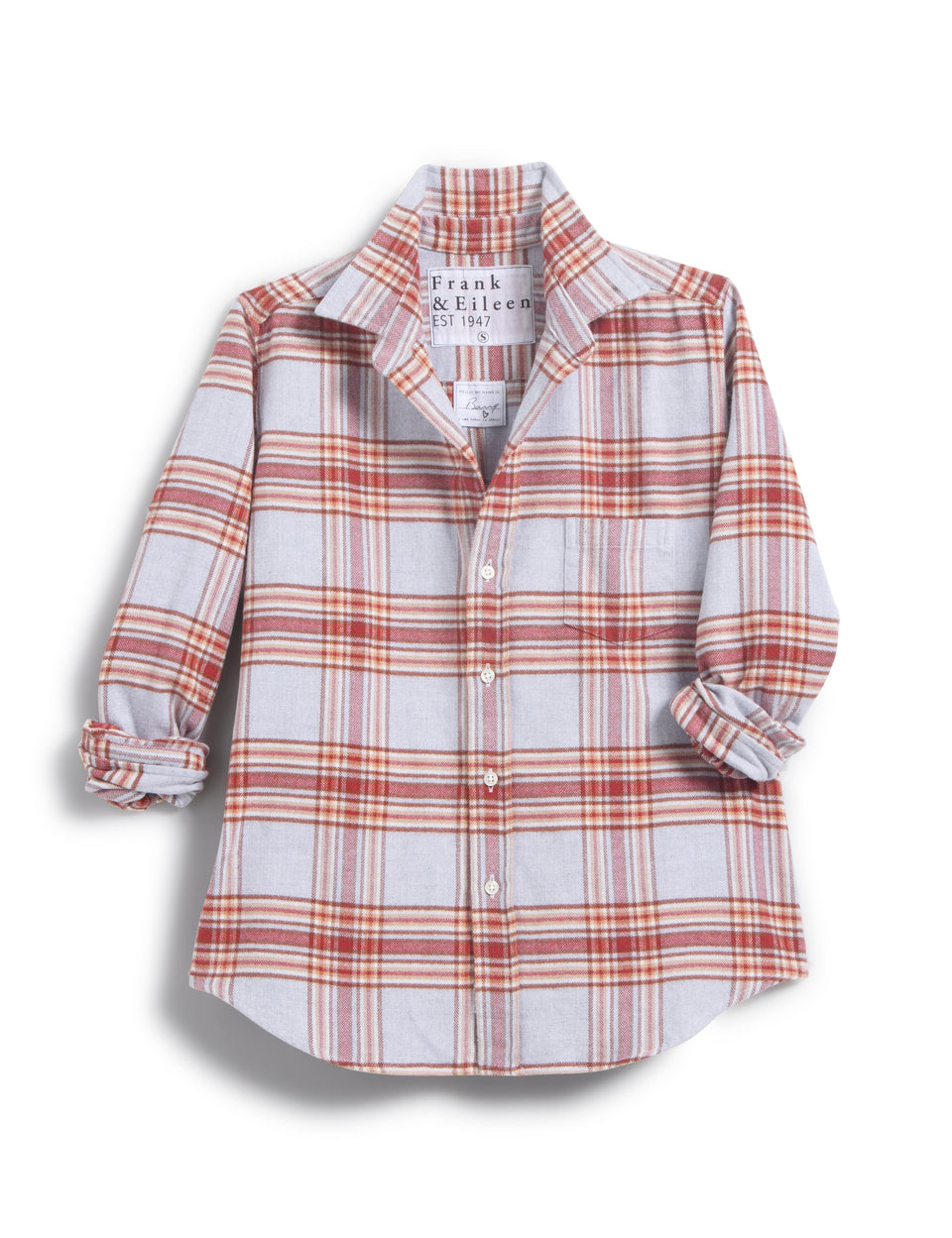 Barry Button Up Rust Plaid | Shop Eleanor 