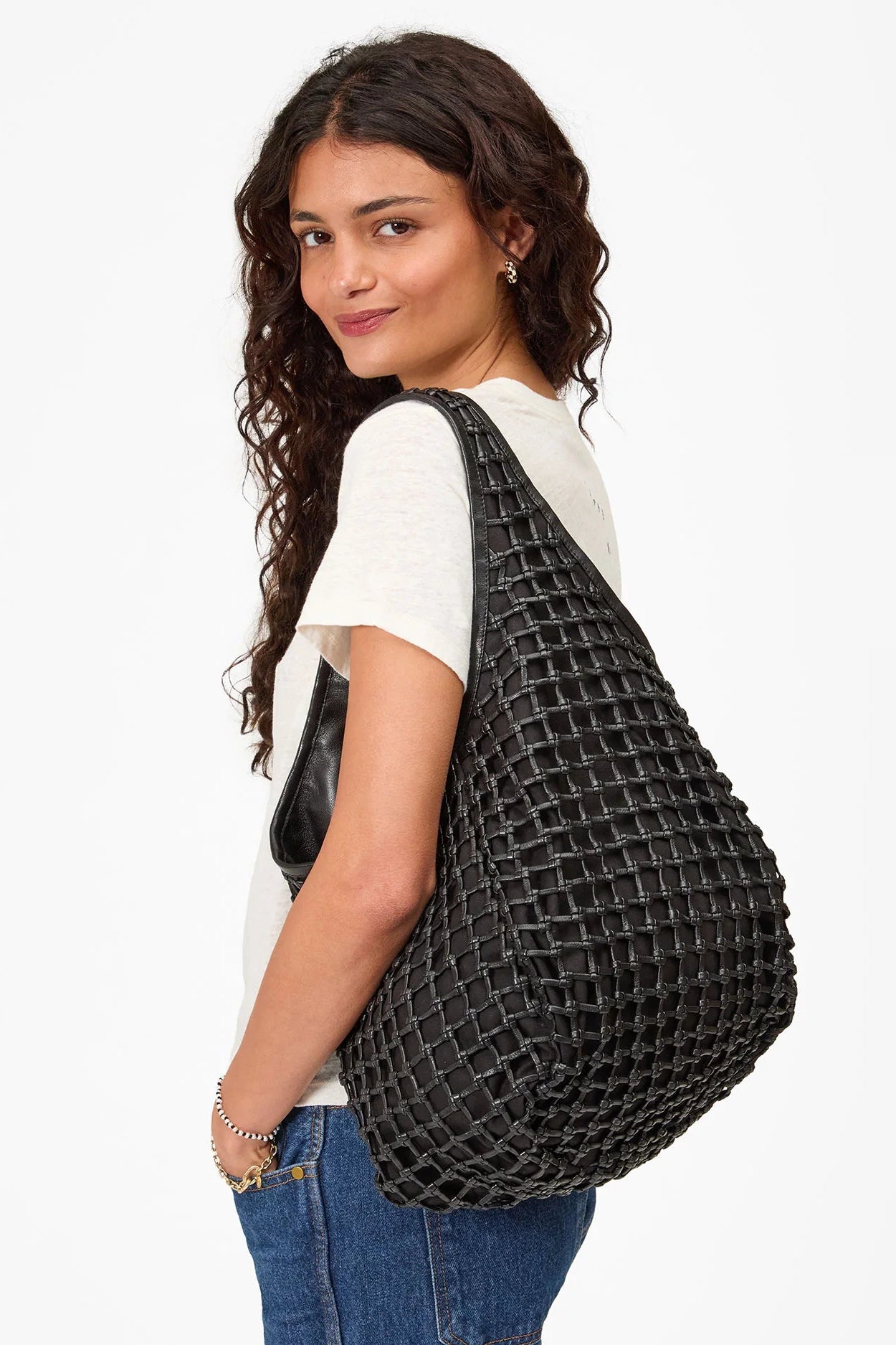 Clare V. Bando Bag in Black Knot | Shop Eleanor - Women's Designer Handbags