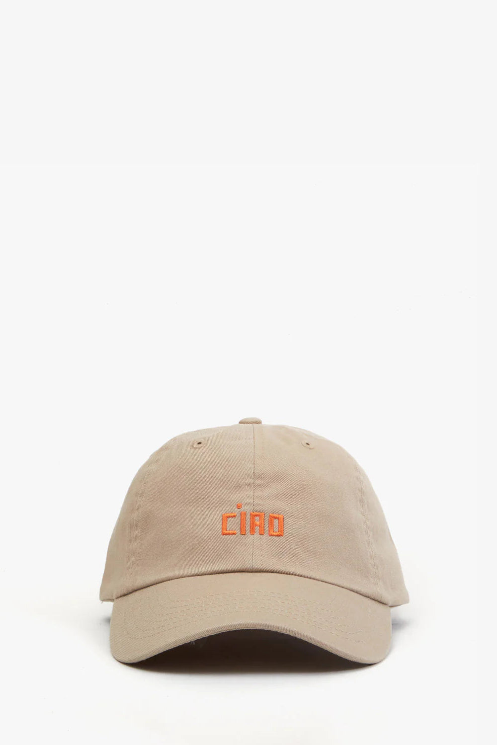 Clare V. Ciao Baseball Hat in Khaki | Shop Eleanor