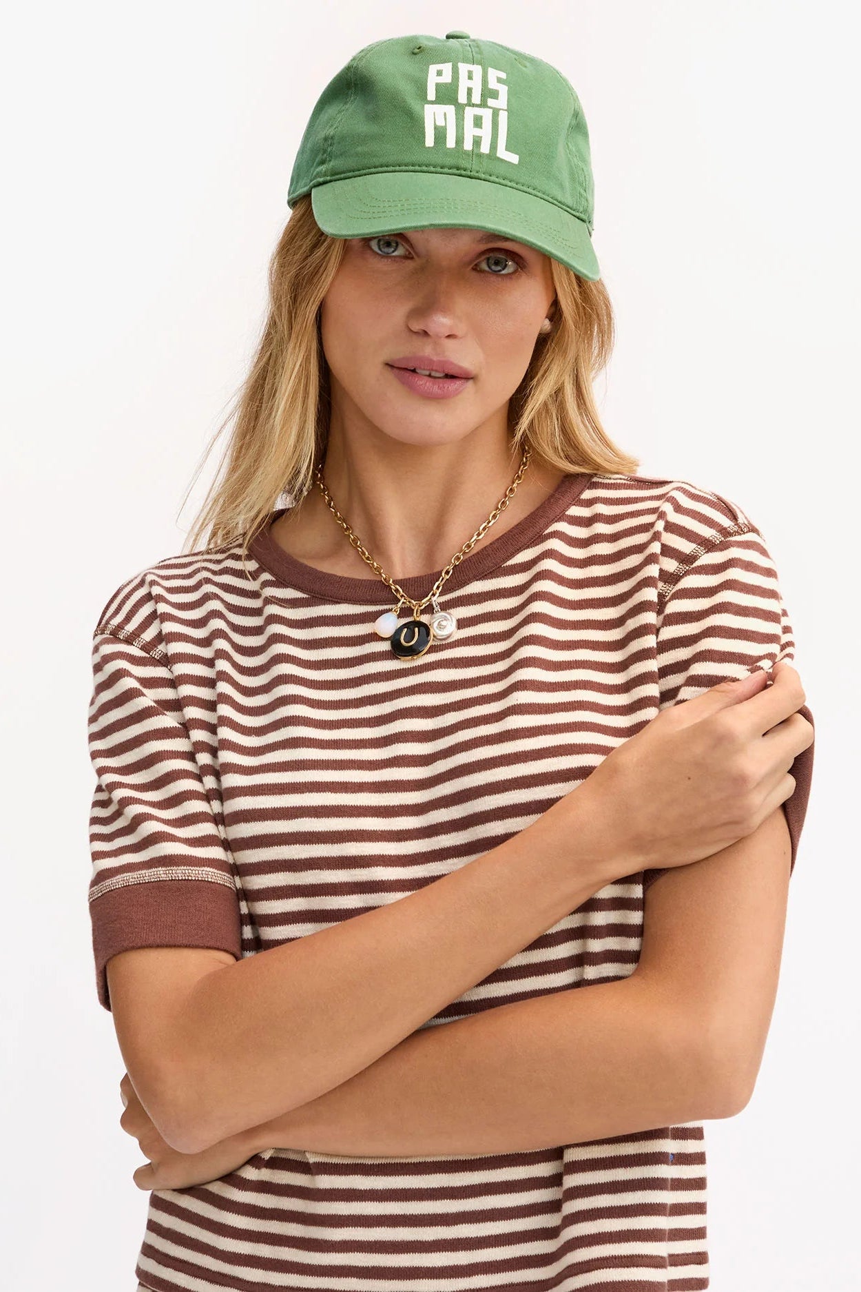 Clare V. Pas Mal Baseball Hat in Pistachio | Shop Eleanor