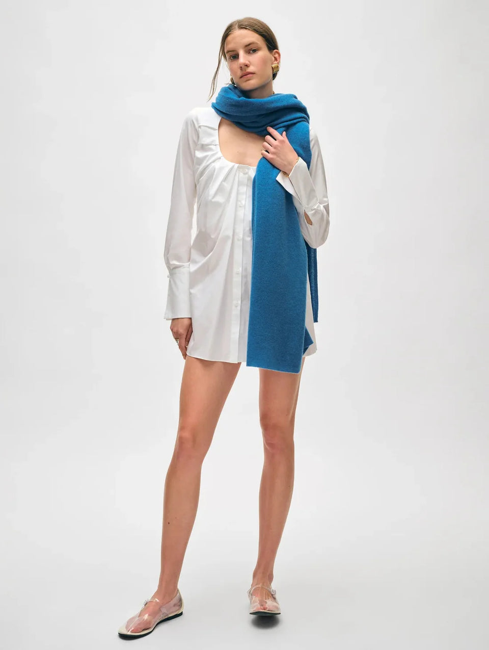 Cashmere Travel Wrap - Blue Jean