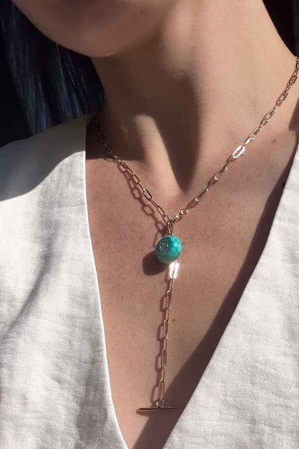 turquoise stone necklace pendant