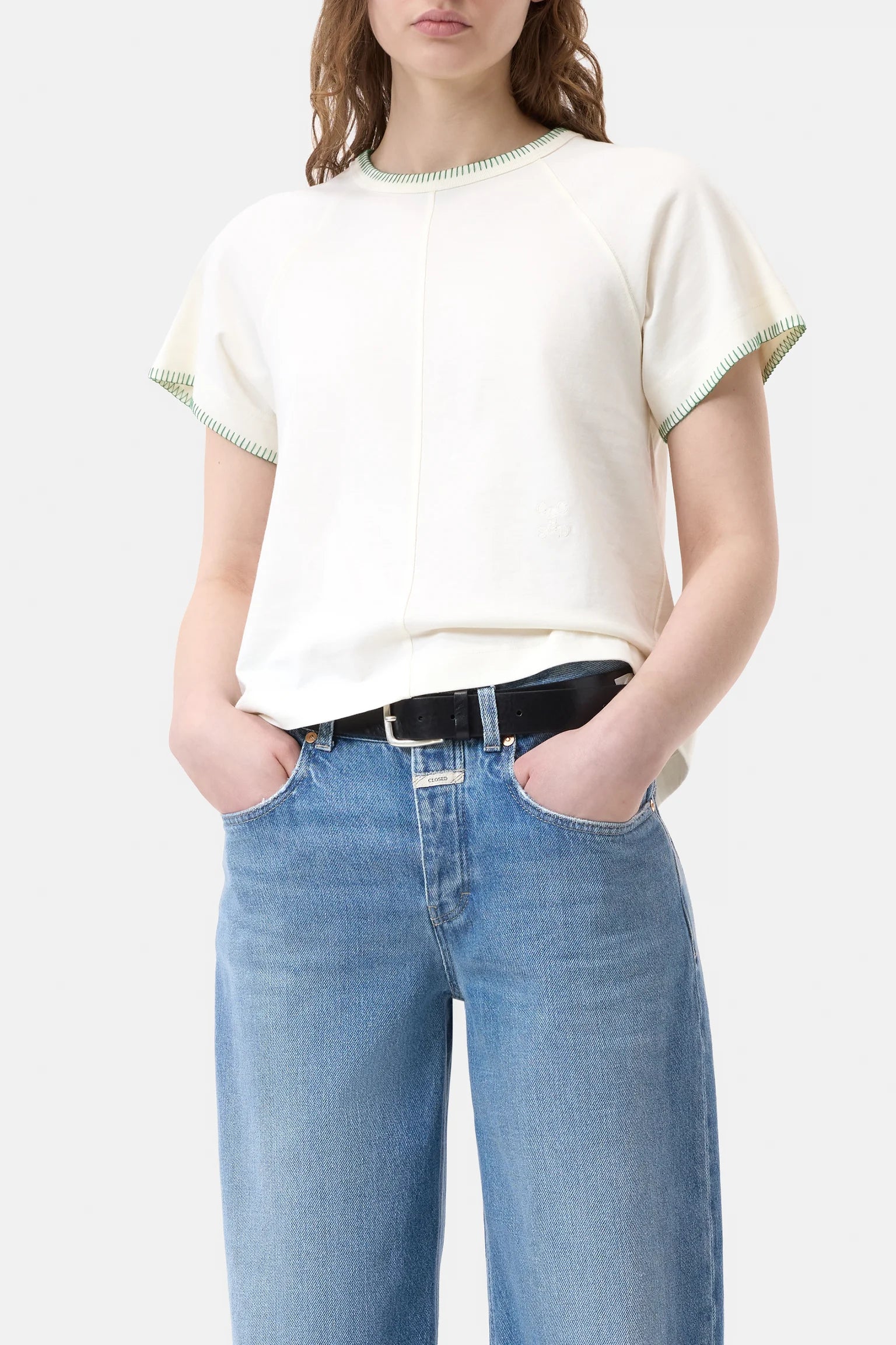 CLOSED Raglan Tee in Ivory | Shop Eleanor