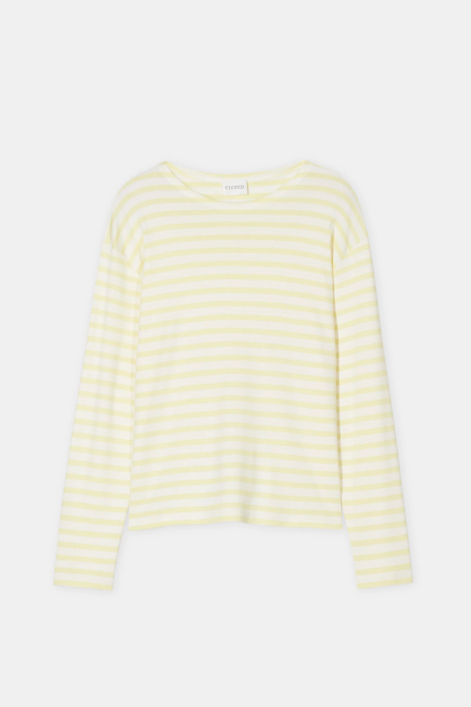 CLOSED Longsleeve Crew Tee in Lemon Yellow | Shop Eleanor