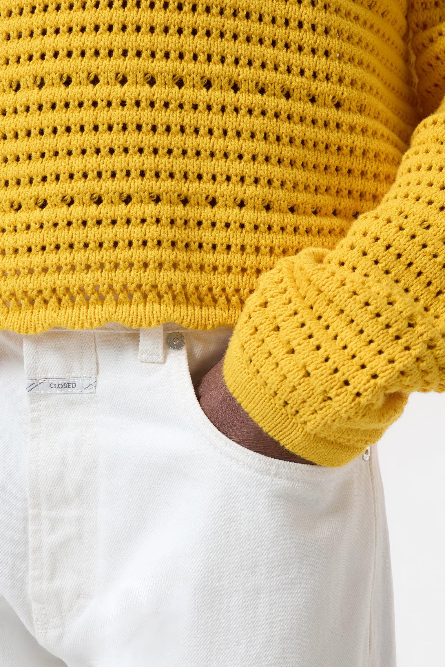 CLOSED Organic Cotton Polo in Mango | Shop Eleanor - Women's Luxury Boutique in Louisville, Colorado