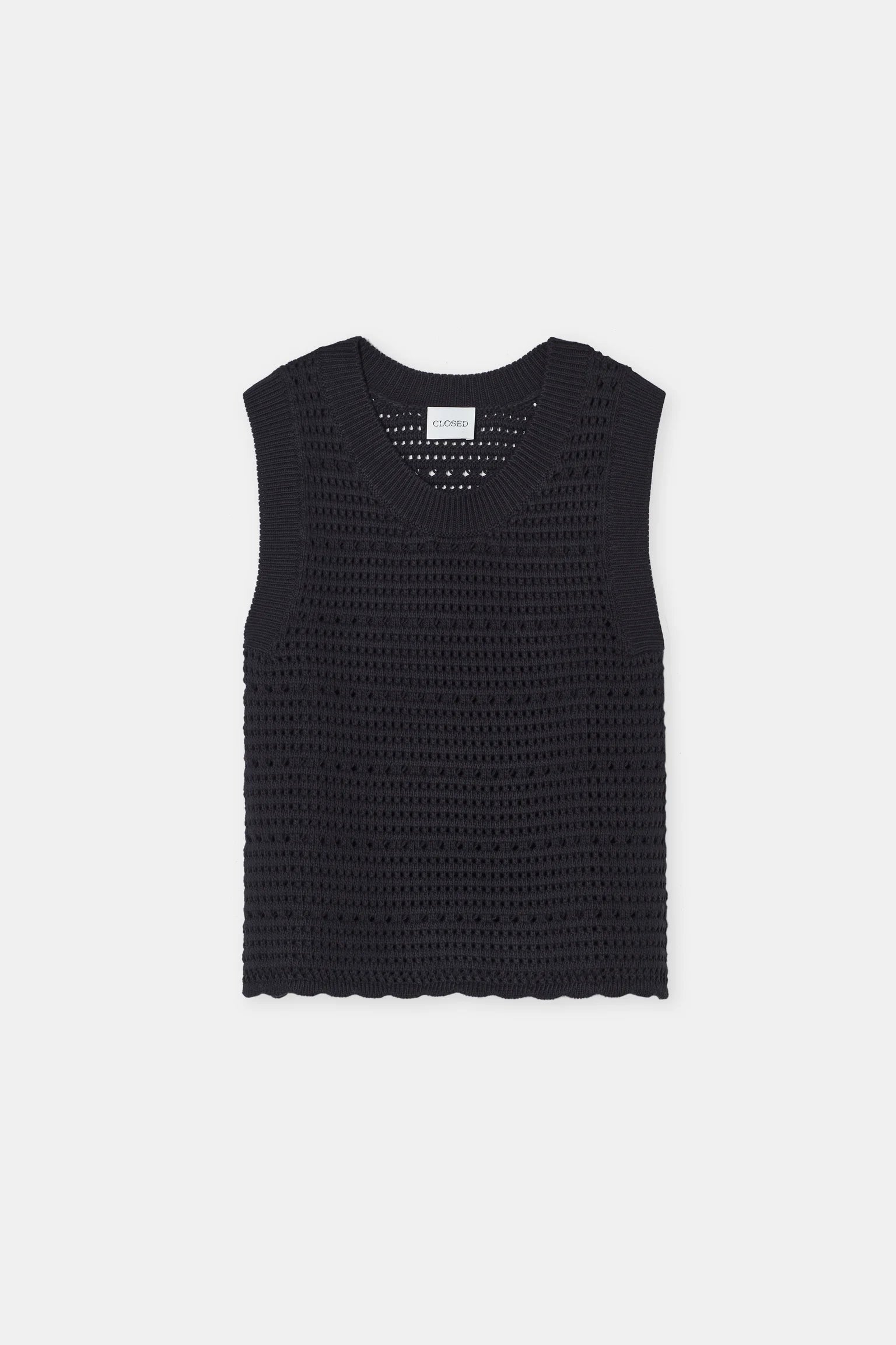CLOSED Crochet Tank in Black | Shop Eleanor