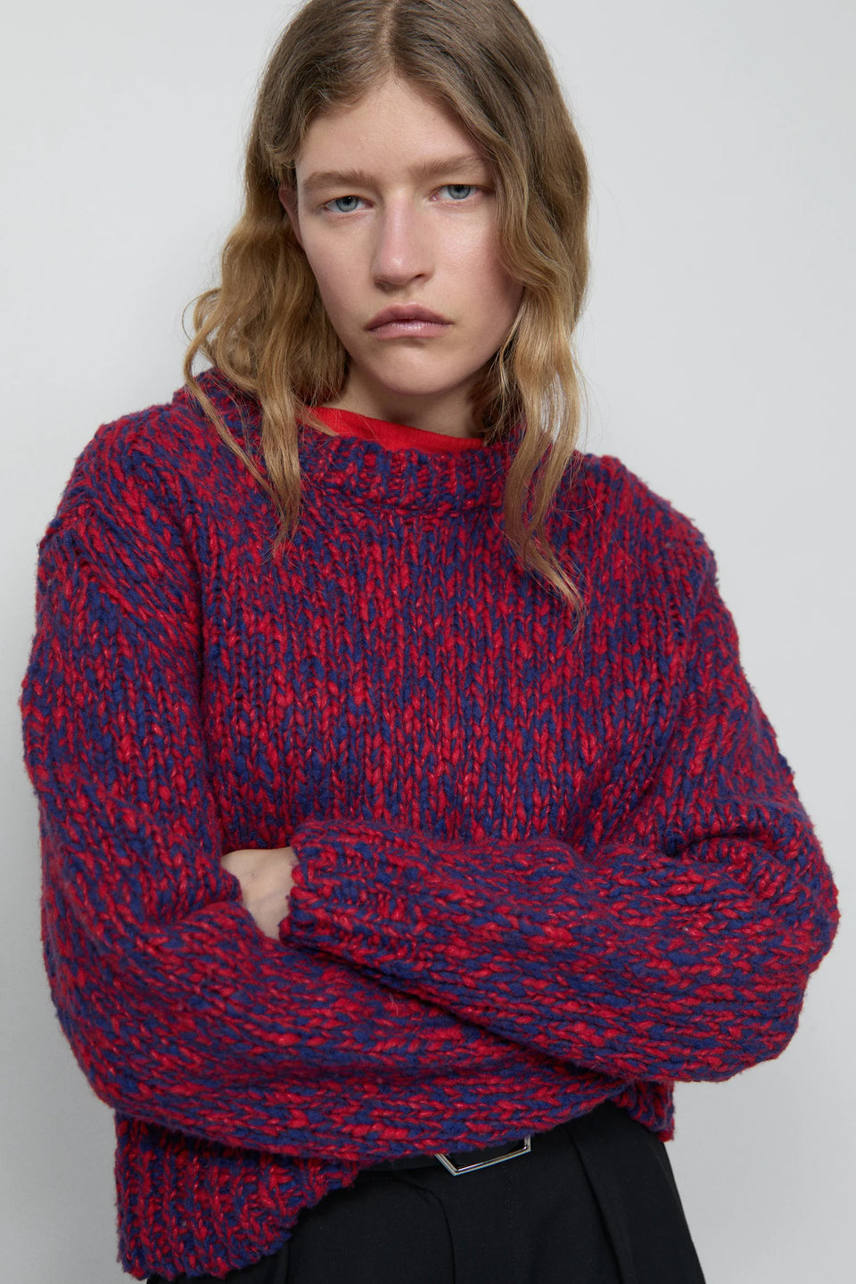 Cropped Crew Neck - Chili Pepper