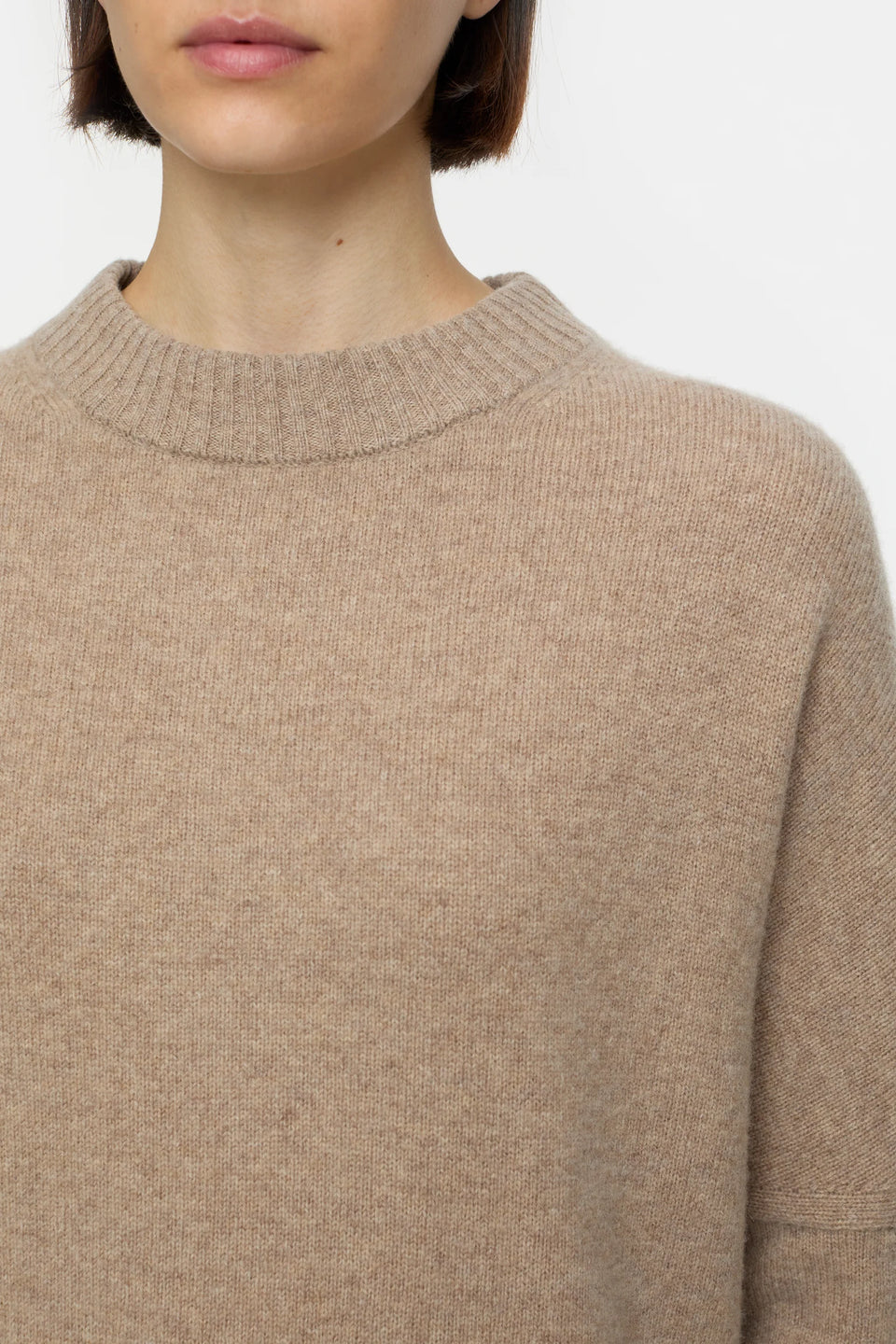 Cropped Sweater - Dark Chino