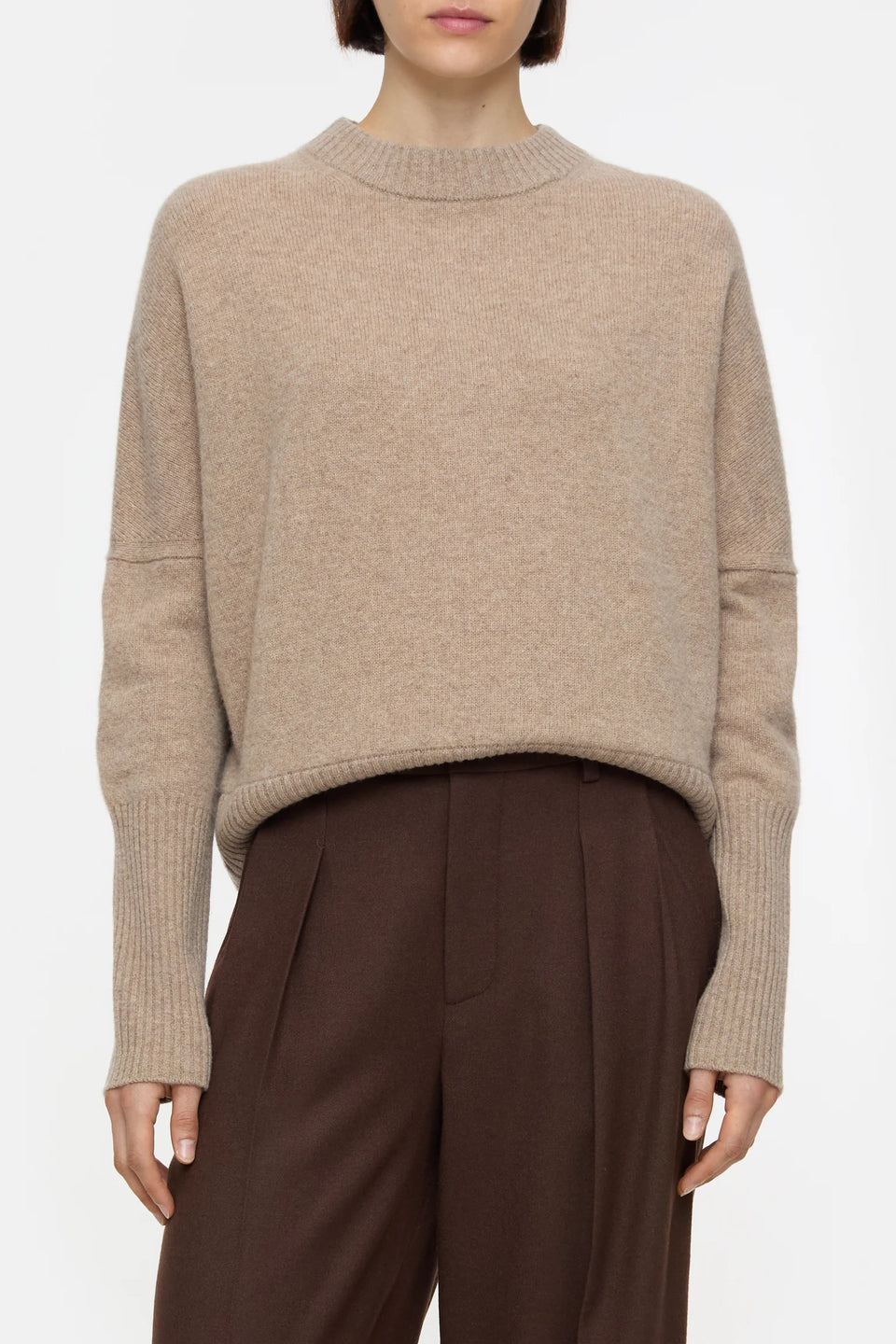 Cropped Sweater - Dark Chino