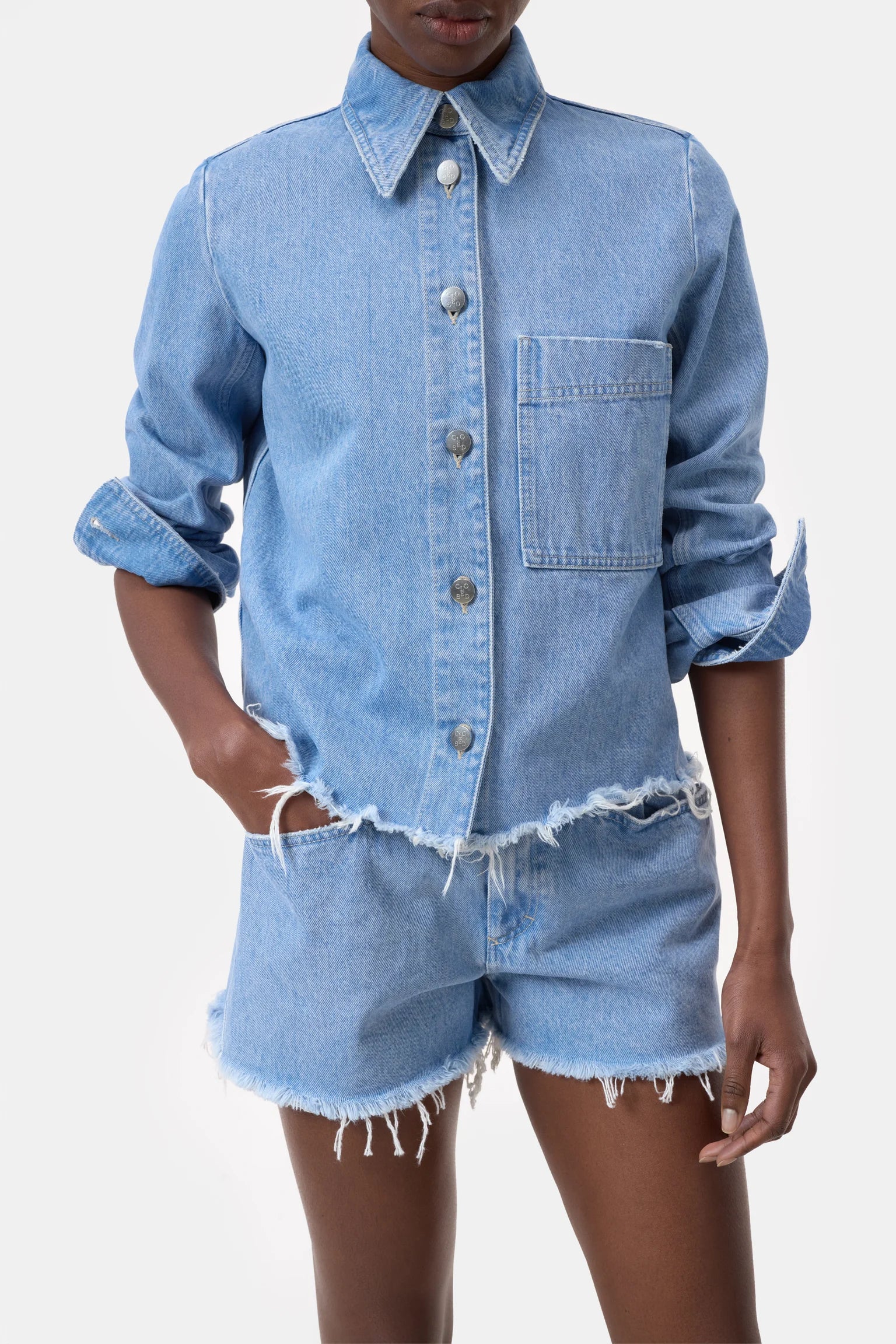 CLOSED Denim Shirt Jacket | Shop Eleanor - Women's Luxury Boutique