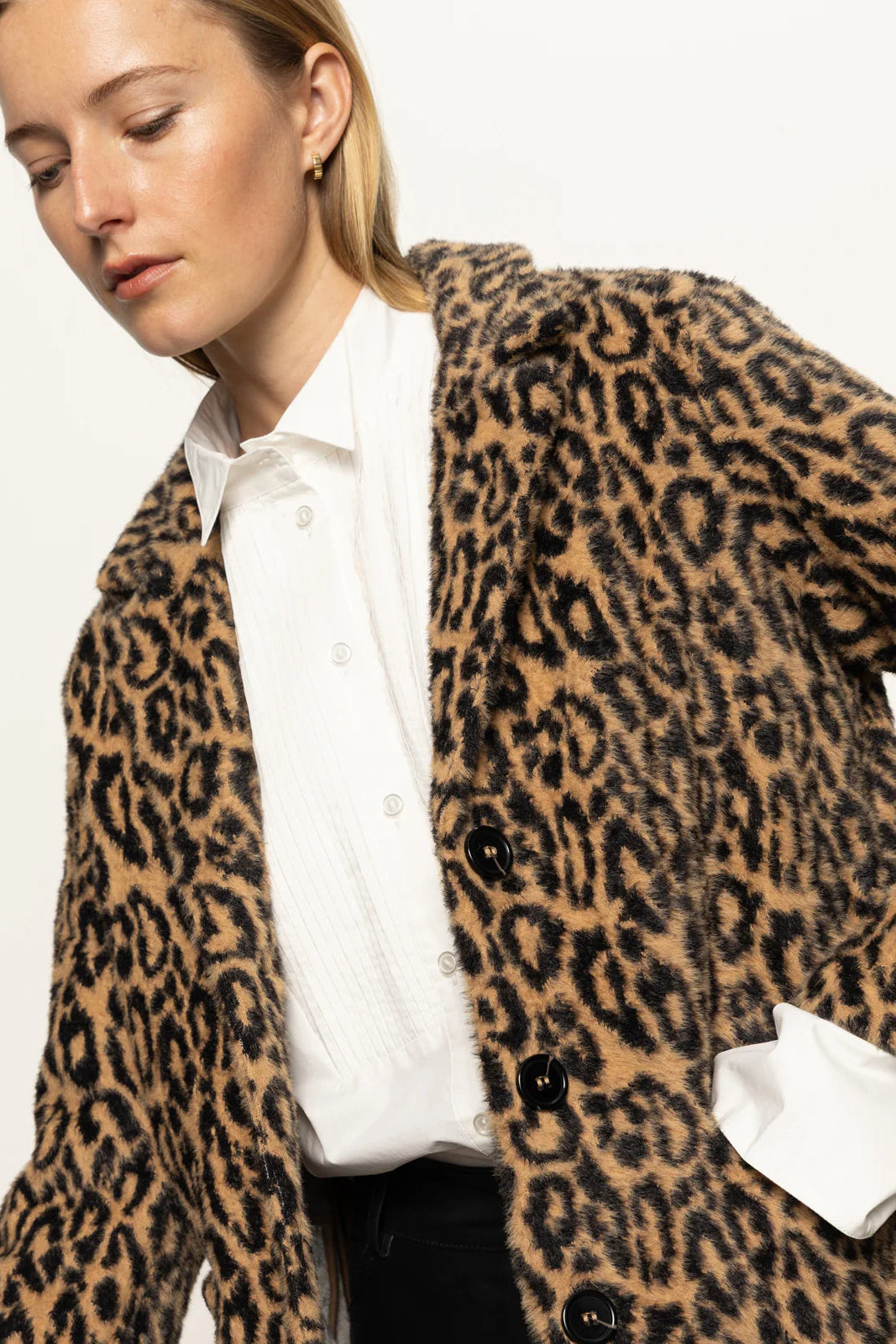 Leopard Print Long Fur Coat | Shop Eleanor