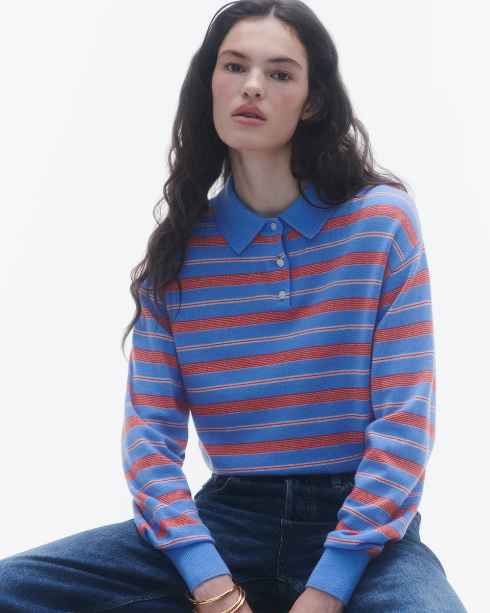 Guest in Residence Collegiate Polo in French Blue | Shop Eleanor