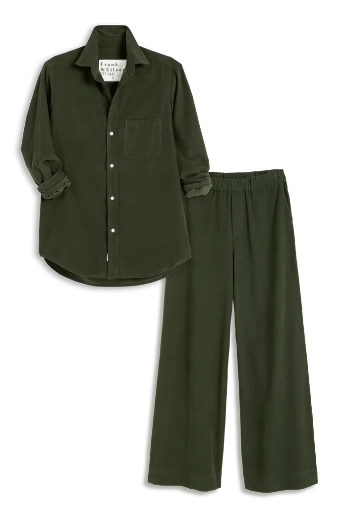 Frank & Eileen Scotland Set in Green Corduroy | Shop Eleanor
