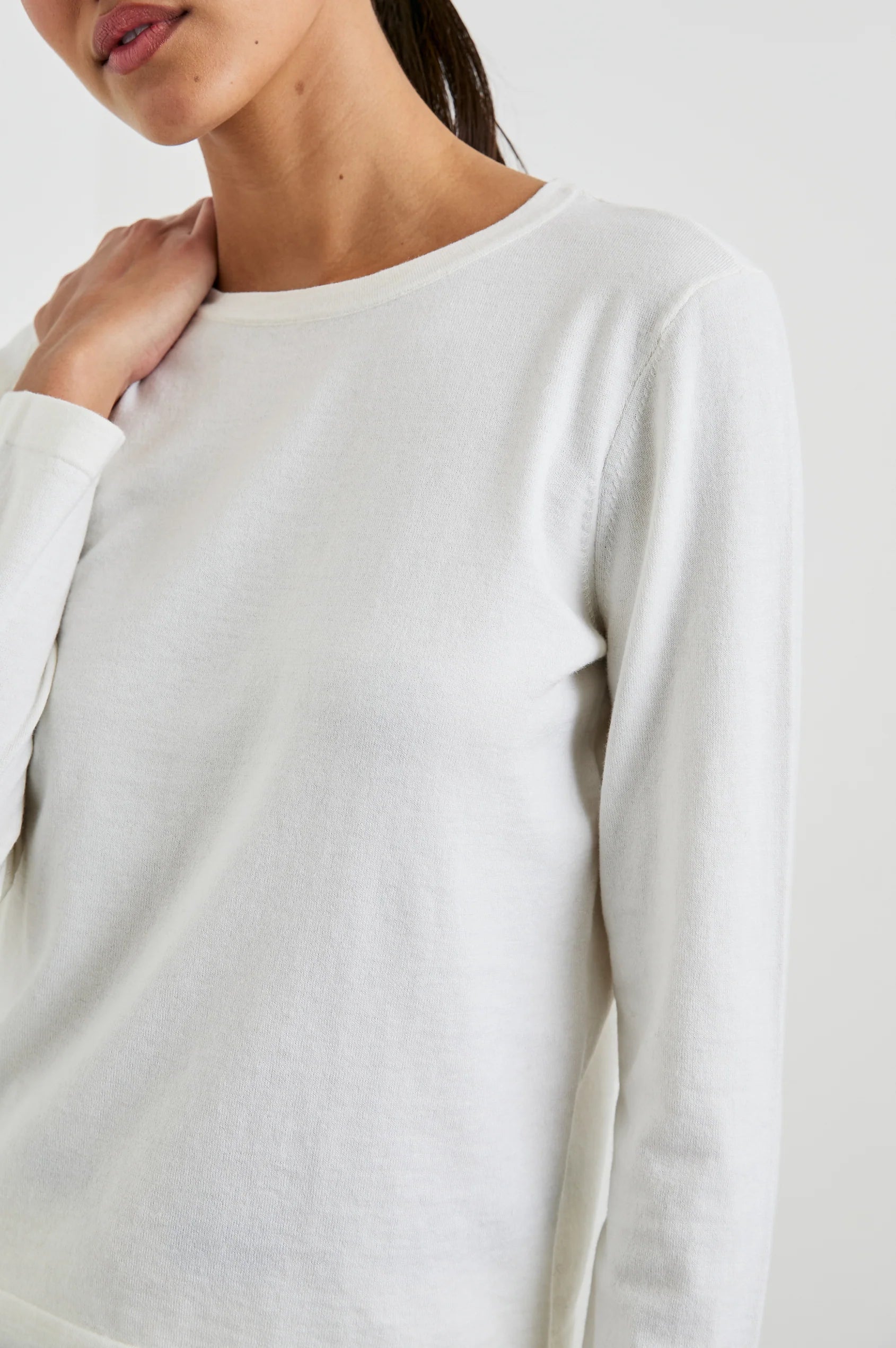 Rails Cotton Cashmere Long Sleeve Crewneck Shirt  | Shop Eleanor - Women's Quality and Luxury Apparel in Louisville, CO