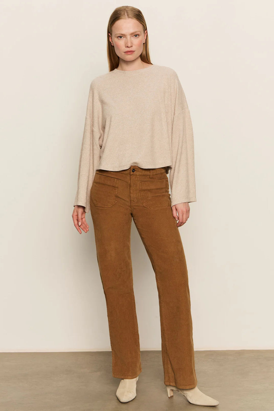 Sanctuary Corduroy Wide Leg Relaxed Fit Pant in Brown | Shop Eleanor - Women's Designer Apparel and Accessories