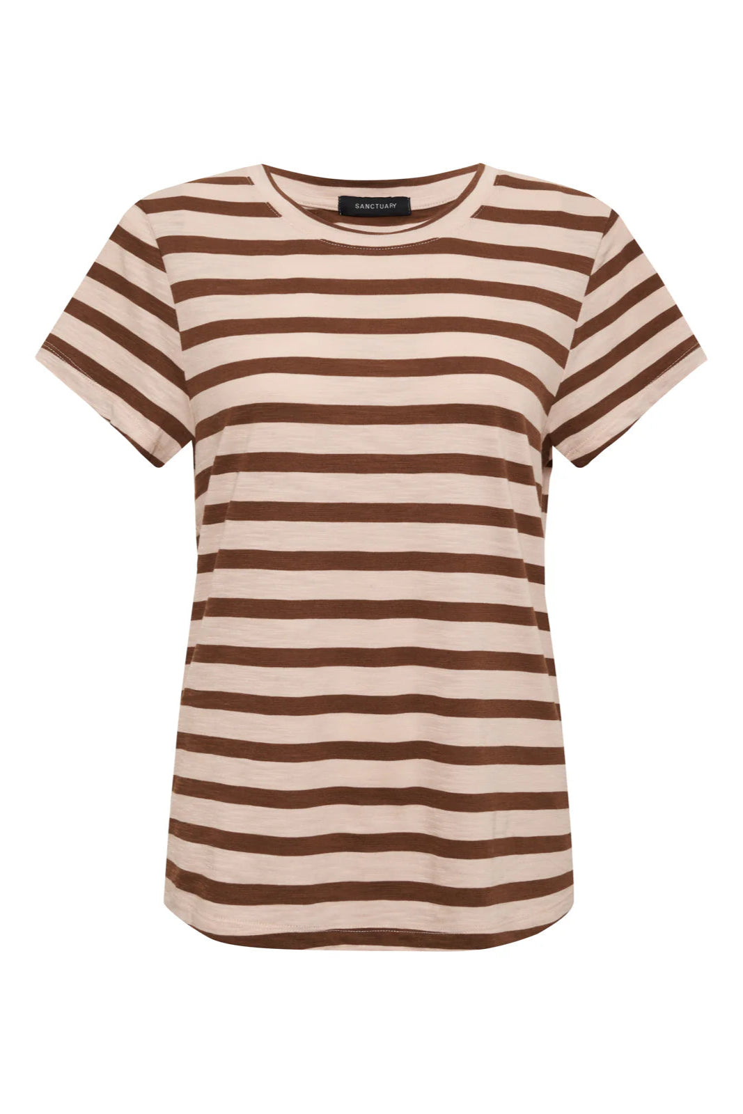 Sanctuary Relaxed Perfect Tee in Earth Pink/Sepia Stripe | Shop Eleanor