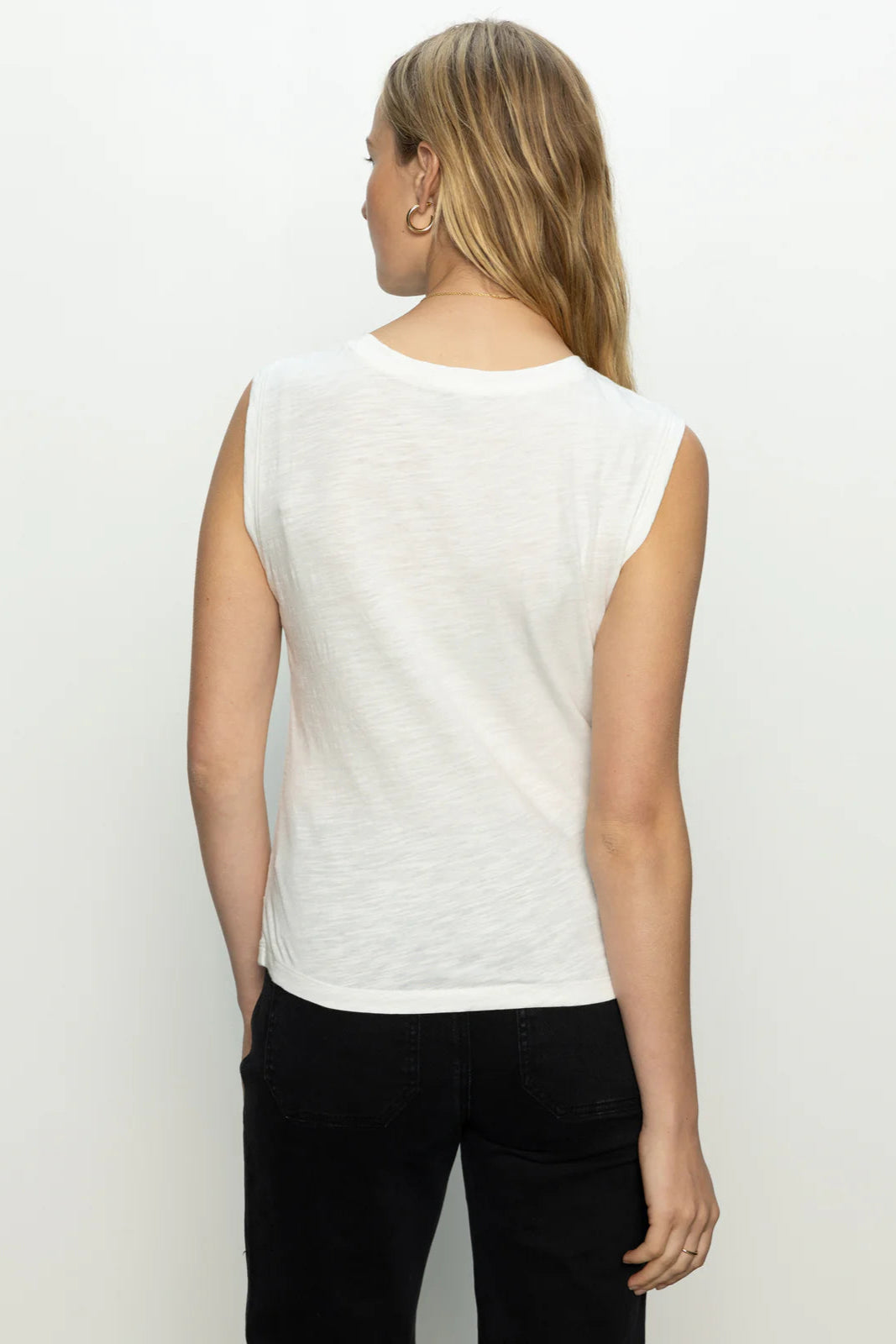 Sanctuary Draped Tank in White | Shop Eleanor