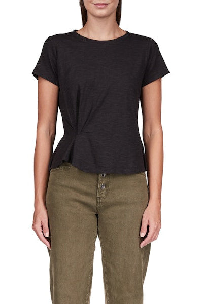 Sanctuary Twist Front Tee in Black | Shop Eleanor