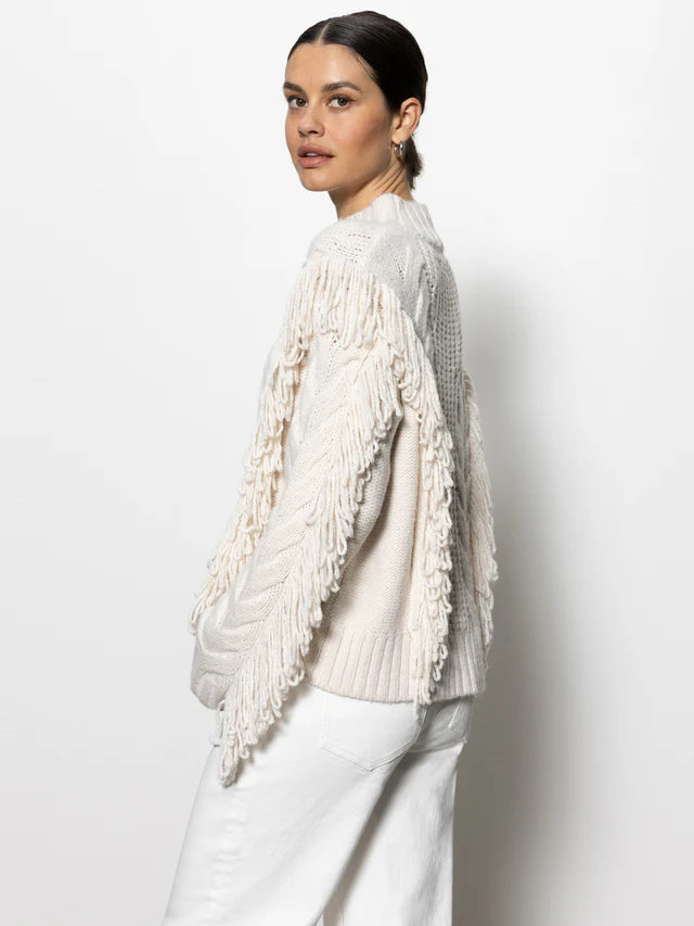 Crafted Fringe Sweater