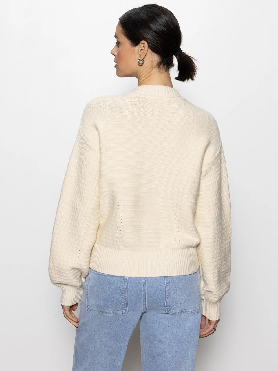 Knitted Bomber in Muslin