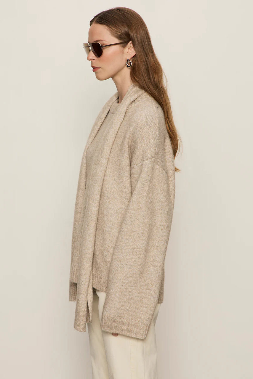 Sanctuary Go-To Sweater with Scarf in Oatmeal | Shop Eleanor
