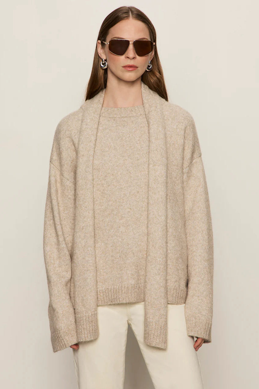 Sanctuary Go-To Sweater in Heather Wheat | Shop Eleanor - Women's High-quality basics