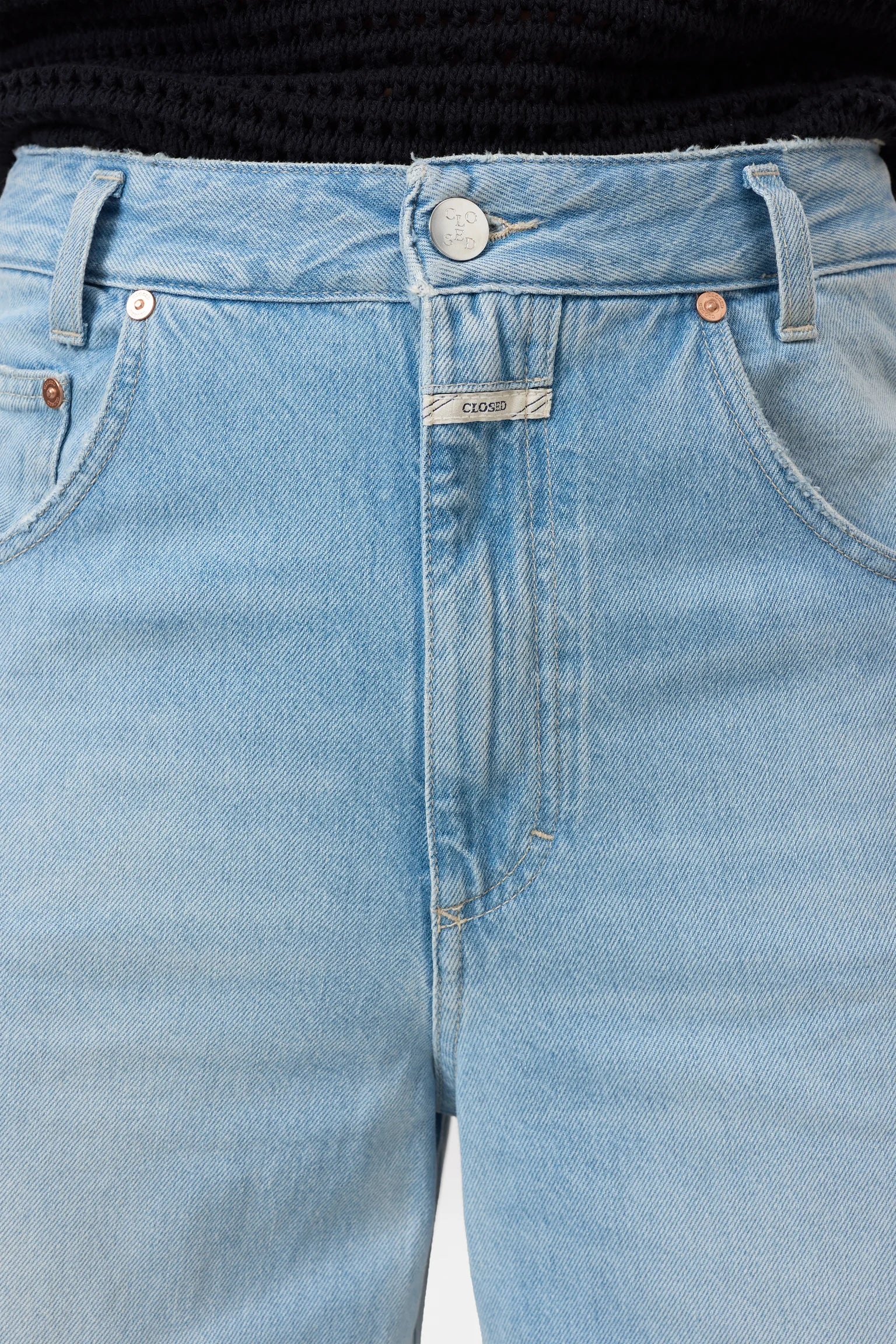 CLOSED Morus Non-stretch Denim Jean in Light Blue | Shop Eleanor