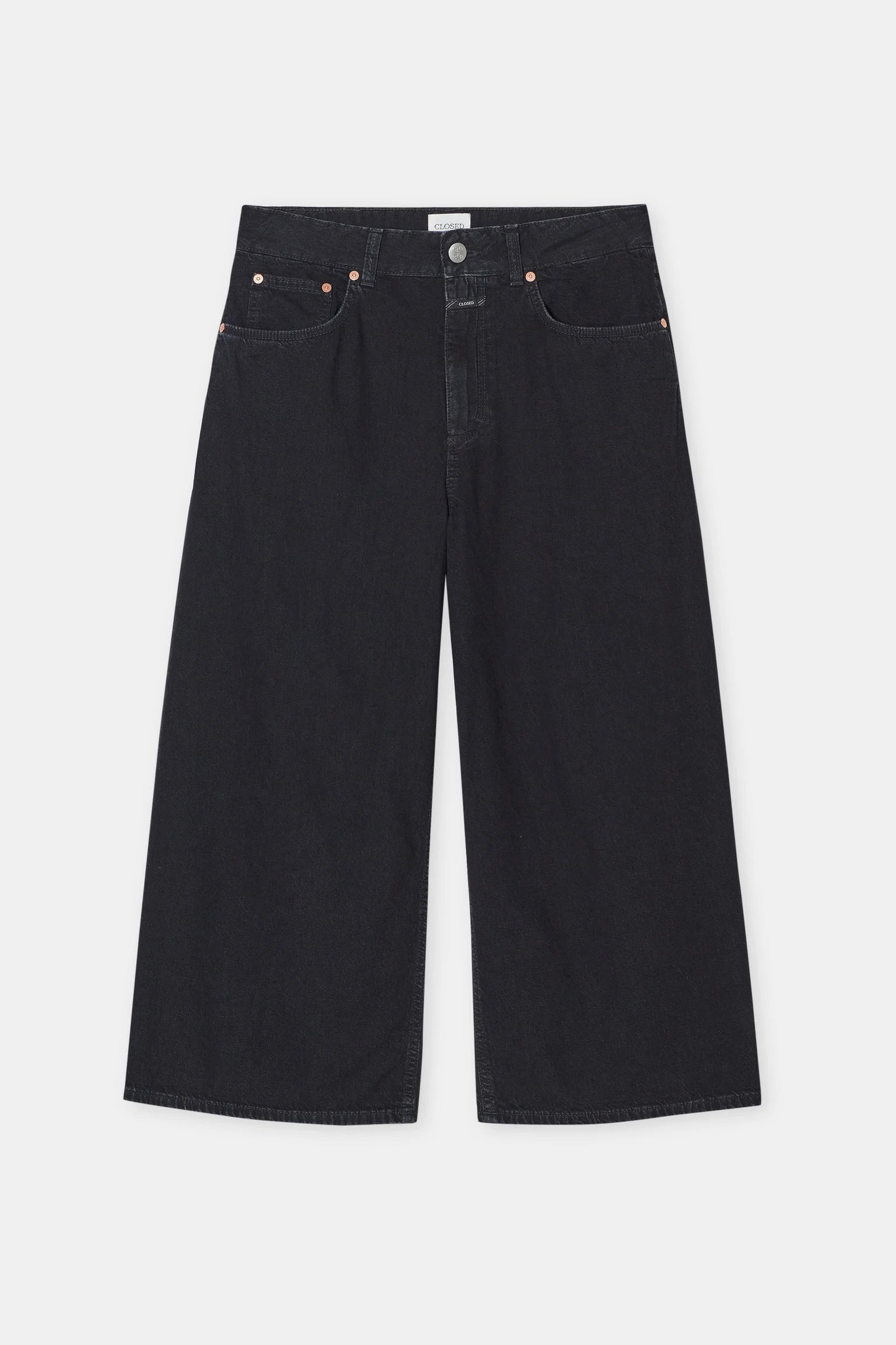 CLOSED Lyna Wide Leg Cropped Pant in Black | Shop Eleanor