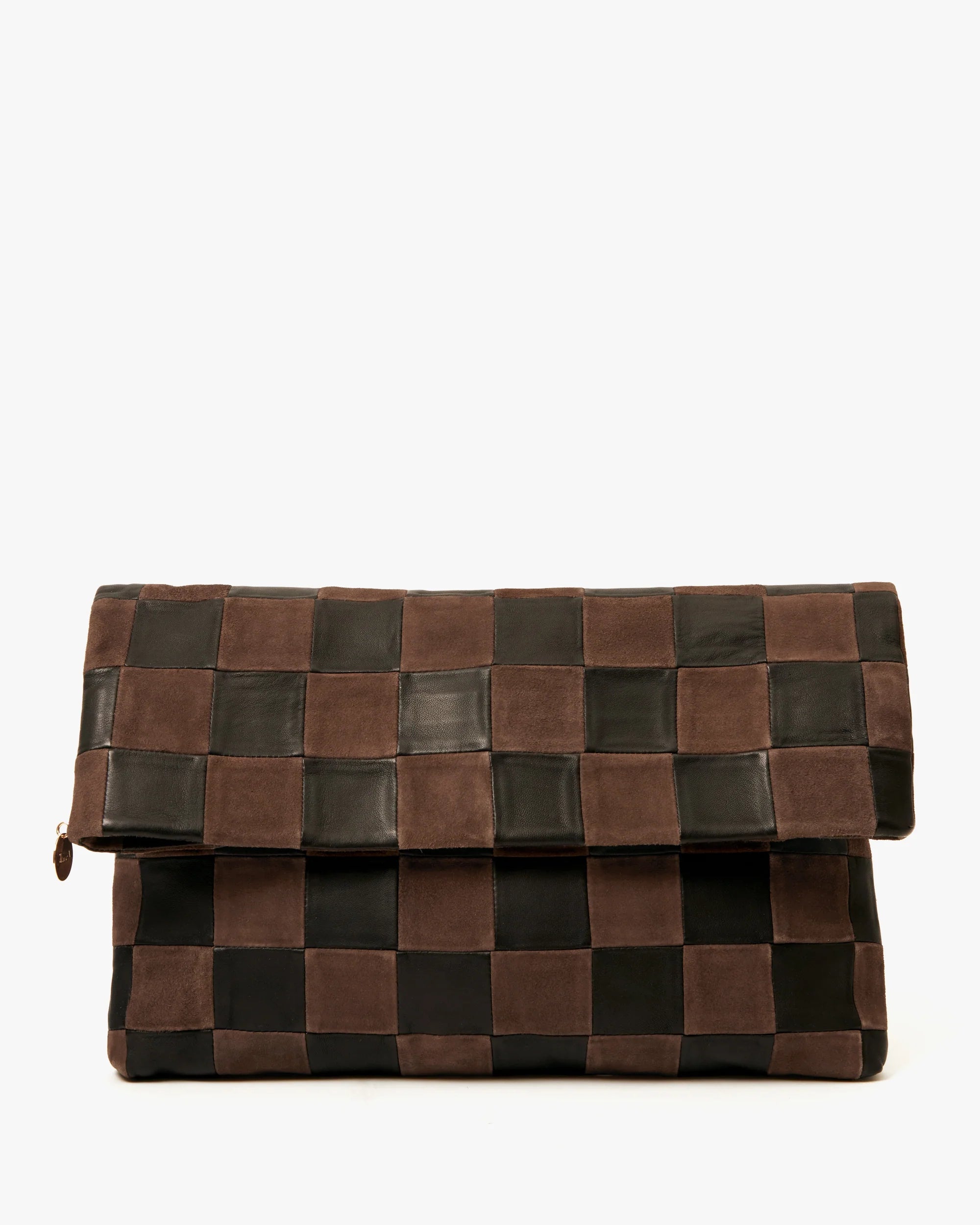 Clare V. Oversized Clutch to Tote Bag Convertable Bag in Brown | Shop Eleanor - Women's Designer Apparel and Bags near Denver