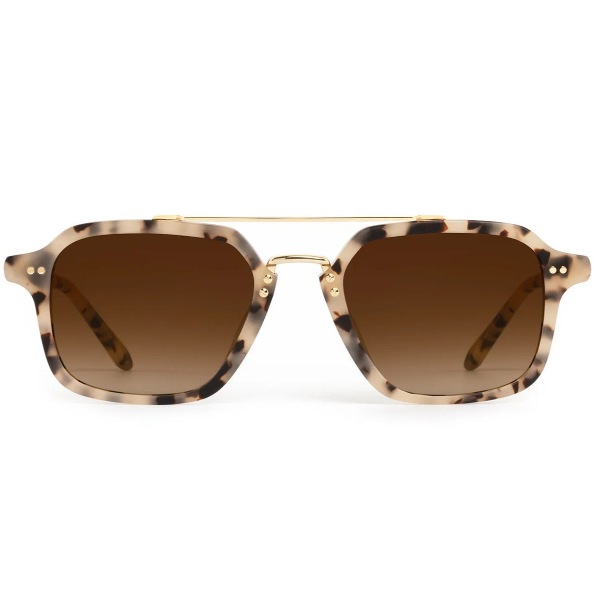 Krewe Colton Sunglasses in Matte Oyster | Shop Eleanor