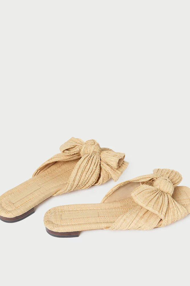 Loeffler Randall Daphne Bow Sandal in Natural | Shop Eleanor