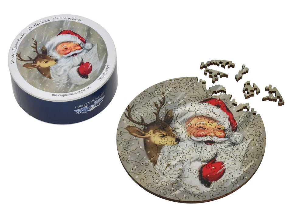 Liberty Puzzle Deerful Santa | Shop Eleanor