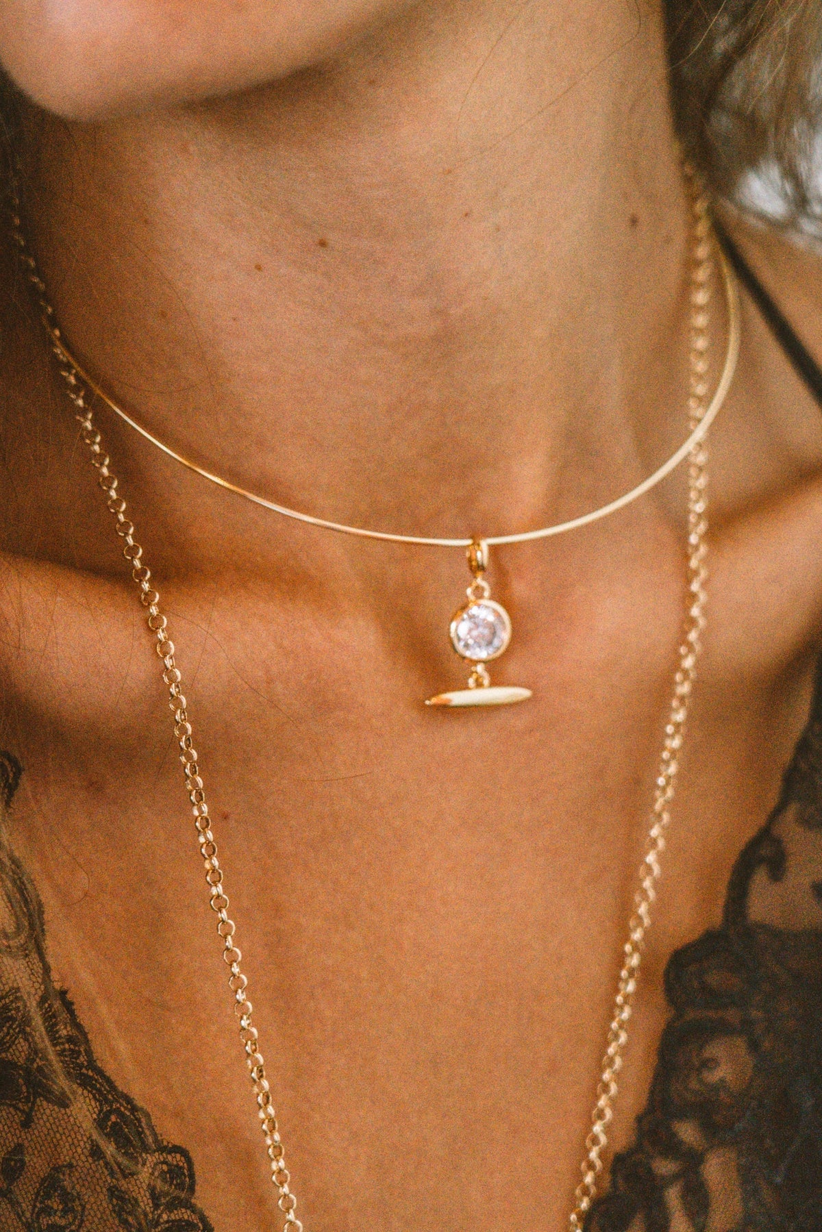 Thatch Dottie CZ Toggle Charm in 14k Gold | Shop Eleanor
