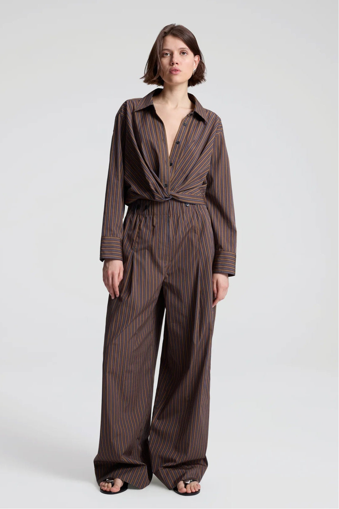 A.L.C. Emmett Striped Cotton Pant | Shop Eleanor - Women's Designer 
