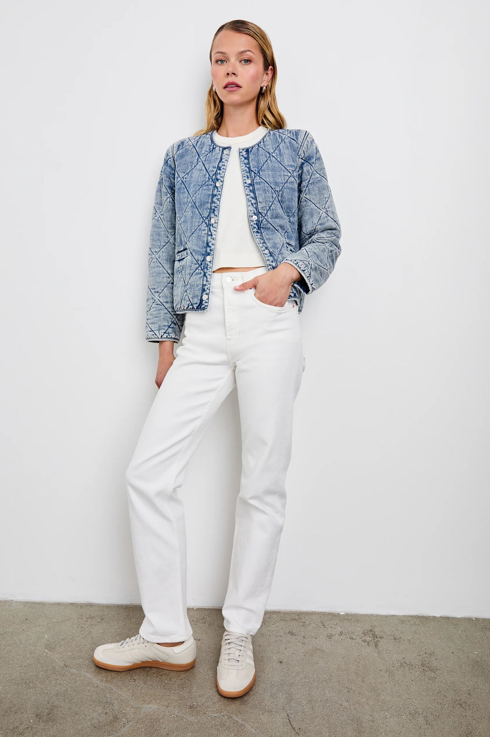 Rails Ency Spring Jacket in Mid Blue Denim | Shop Eleanor