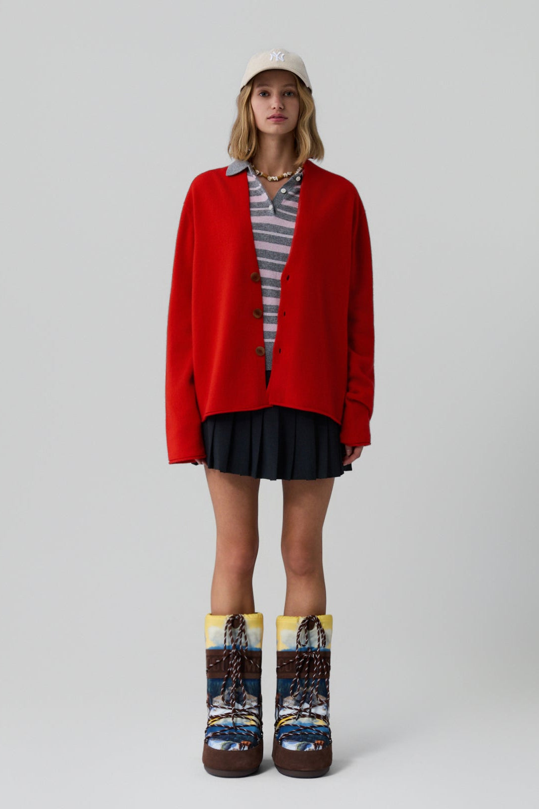 Guest in Residence Everywear Cardigan in Chili | Shop Eleanor