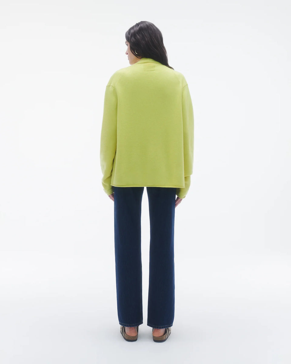 Guest in Residence Cashmere Oversized Everywear Cardigan in Lemon | Shop Eleanor