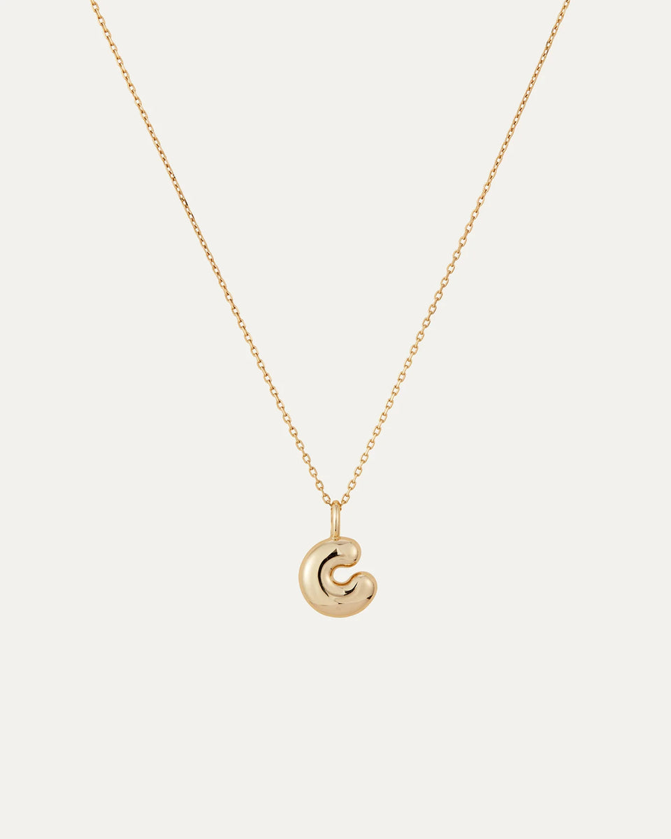 Jenny Bird "C" Monogram Necklace in Gold | Shop Eleanor