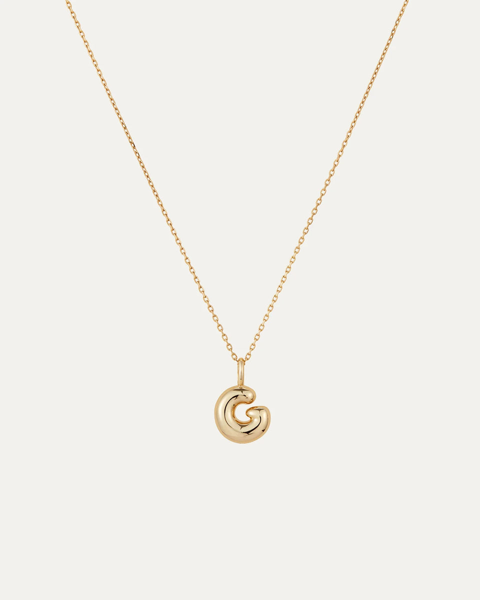 Jenny Bird "G" Monogram Necklace in Gold | Shop Eleanor