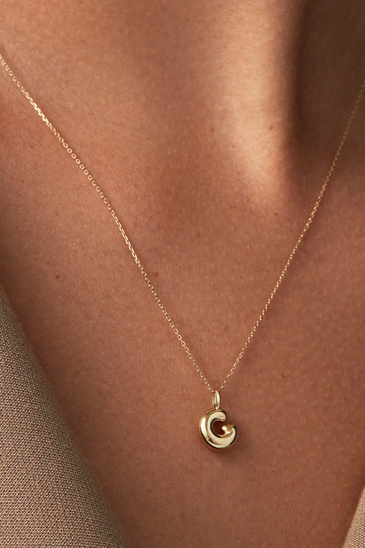 Jenny Bird Monogram Necklace in Gold | Shop Eleanor