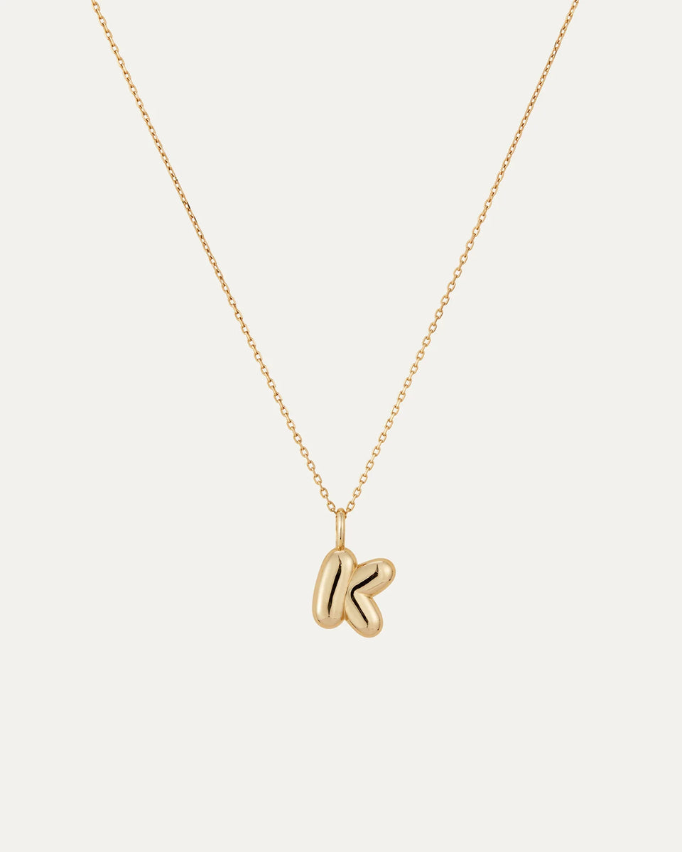 Jenny Bird "K" Monogram Necklace in Gold | Shop Eleanor