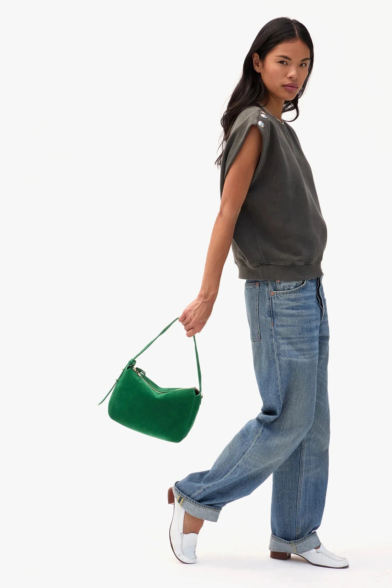  Clare V. Fleurine bag - Deep Emerald | Shop Eleanor
