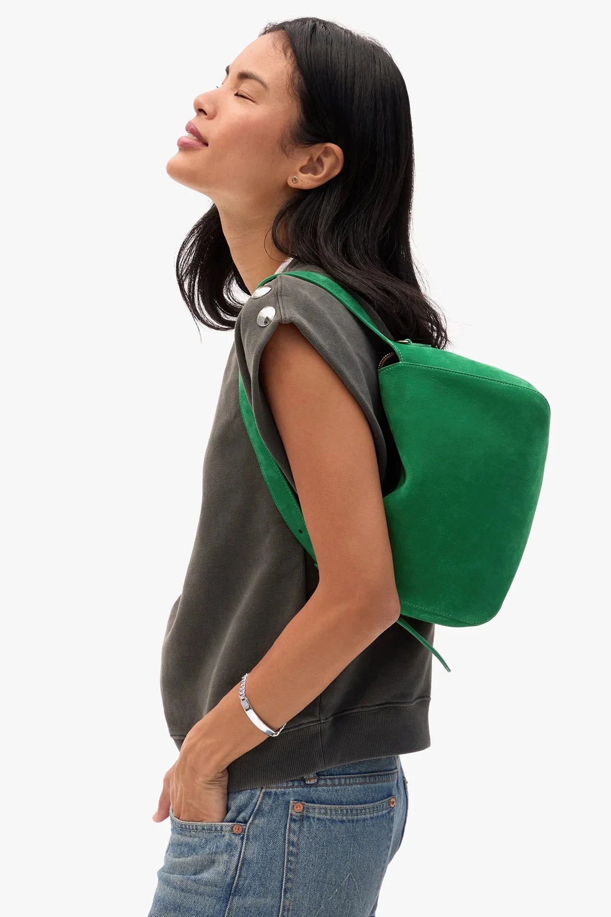  Clare V. Fleurine bag - Deep Emerald | Shop Eleanor