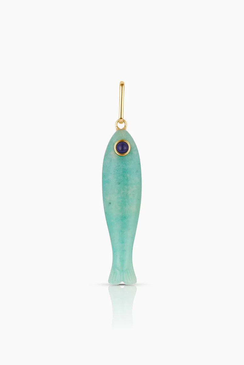 Thatch Fortuna Amazonite Fish Charm | Shop Eleanor