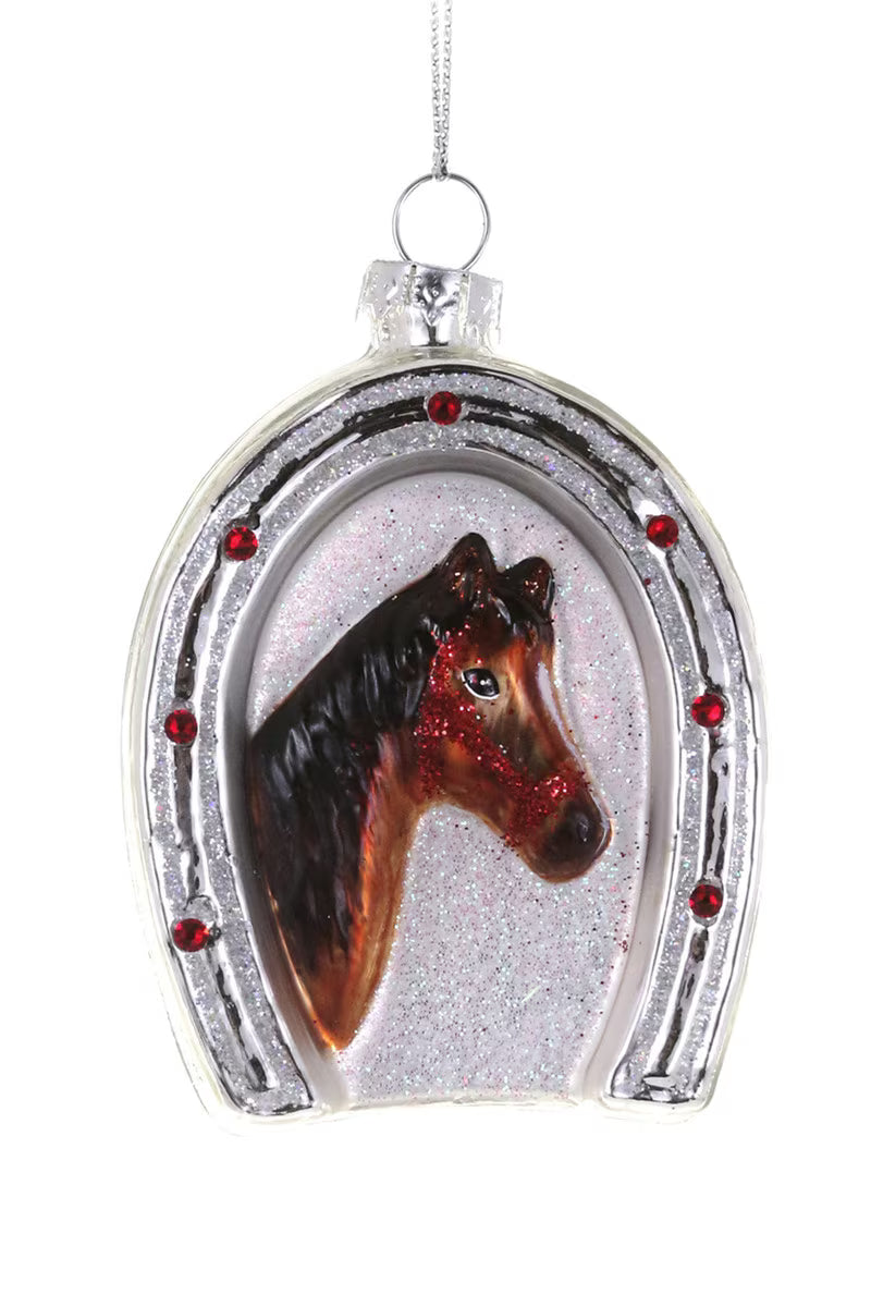 Cody Foster Horse & Horseshoe Ornament | Shop Eleanor - Holiday